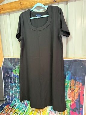 susan grey dresses Graver | | Susan Graver Pure Petite Linen Blend Tie Sleeve Midi Dress 4321 classy elegant gowns